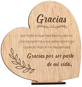 Tarjeta de Agradecimiento en Madera